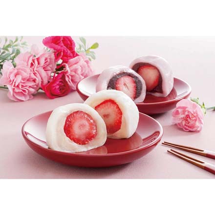 母の日 2026 母の日 博多あまおう まるごと苺大福 計8個入 メッセージブーケ付 1851-173