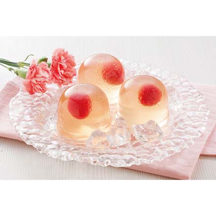 母の日 2026 母の日 山形県産さくらんぼのゼリー 8個入 メッセージブーケ付 1851-185