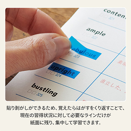 はがせるマーカー 学習応援セット 暗記マーカー 暗記用BL・マーク用LB FDC