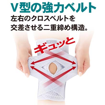 膝サポーター お医者さんのがっちり膝ベルト S-M