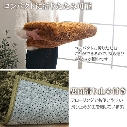 ルフォン 制菌ラグ 130×185cm 3986339 ベージュ