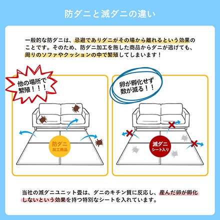 イケヒコ・コーポレーション 滅ダニ 置き畳 82×82×1.8cm 4枚組