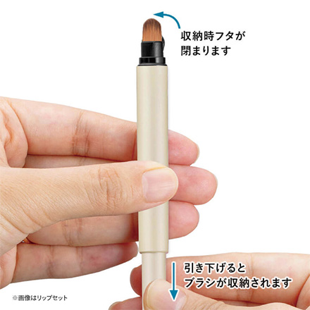 メイクブラシ マルチユーズブラシ アイブローセット