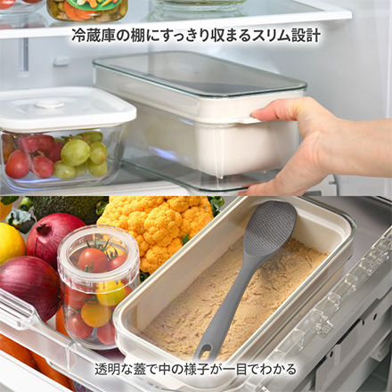 ぬか漬け 容器 ぬかどこボックス しゃもじ付 1kg用 RIS