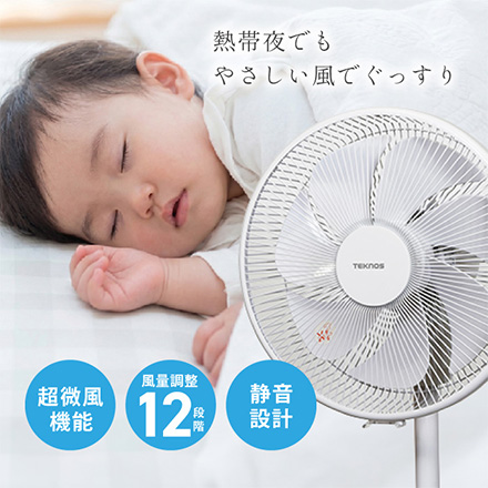 TEKNOS テクノス リビングフルリモコン扇 DCモーター 30cm KI-U3000DC