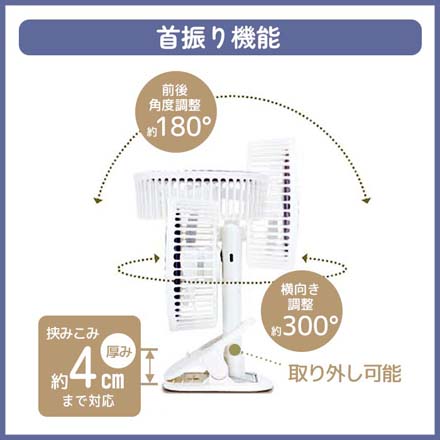 GoAir ポータブル クリップファン