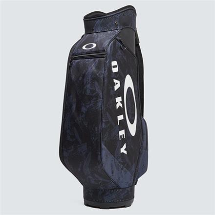 オークリー ゴルフ FOS901377 カート キャディバッグ OAKLEY GOLF BAG 17.0 9.5インチ 軽量 ゴルフバッグ BLACK  GEO PRINT(01G)