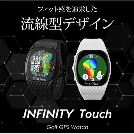 ショットナビ INFINITY Touch 腕時計型 GPSナビ Shot Navi インフィニティ タッチ ゴルフ用 距離測定器 距離計 ウォッチ ブラック