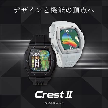 ショットナビ クレスト2 タッチ 腕時計型 GPSナビ Shot Navi Crest2 Touch ゴルフ用距離測定器 距離計 ウォッチ ブラック