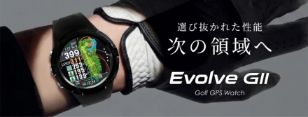 ショットナビ Evolve G II 腕時計型 GPSナビ ブラック