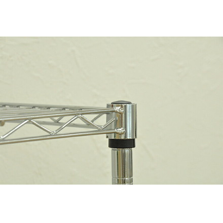 スチールラック 幅60 奥行き35 高さ51 シェルフ ワイヤー オープンラック キャスター付き コンパクト リビング