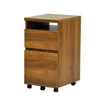 ロスタ ワゴン デスクワゴン 引き出し 机 収納 キャスター付き siaa 抗菌加工 ヴィンテージ オフィスワゴン 木目 二段 2段