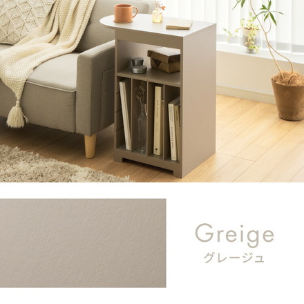 日本製 3way サイドテーブル 幅50cm レコードプレーヤー置けるレコードラック 稼働棚 4枚 多目的 ホワイト