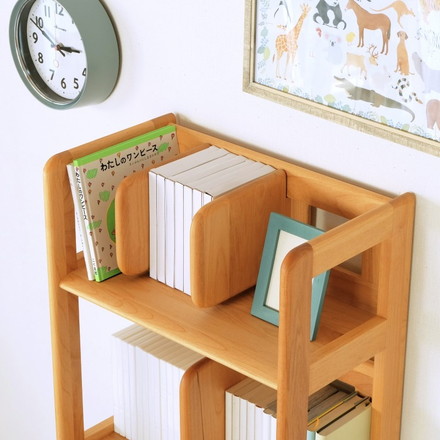 一生紀 ラック 書棚 幅50 ブックシェルフ 完成品 本棚 オープンラック 教科書 収納棚 学習デスクサイドラック