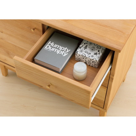 一生紀 キャビネット 幅80 FORTO 完成品 フォルト アルダー無垢材 ルーター収納 モデム収納 リビングボード