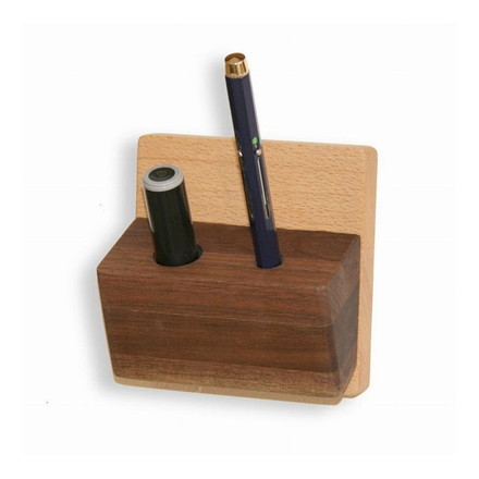 Latree(ラトレ) M・TILEシリーズ 無垢の印鑑スタンド マグネット ビーチ+ウォールナット材 高級感 飛騨家具 株式会社HIDAKAGU