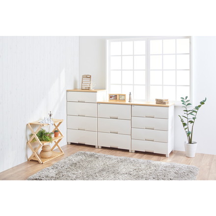 天馬 フィッツプラス 脚タイプ F6533D メ-プル 衣類収納 収納ケース チェスト クローゼット収納 押し入れ収納