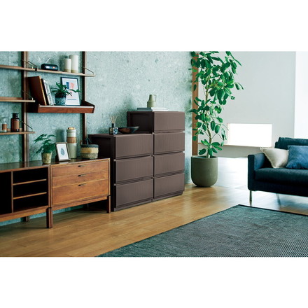 天馬 プロフィックス スタイルケース組立式 6503深型 ブラウン 衣類収納 収納ケース チェスト クローゼット収納