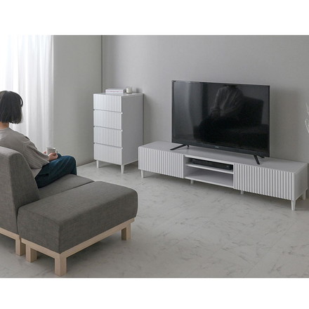 アランローボードALN35-180L WH ホワイト 幅176cm テレビ台 テレビボード ローボード TV台