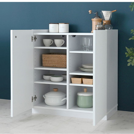 アランキャビネット ALN77-72C WH ホワイト キャビネット 幅72cm サイドボード チェスト