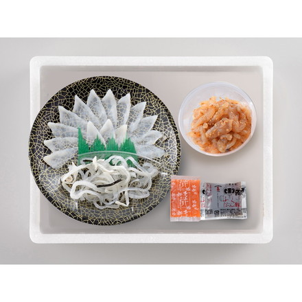 「関とら本店」 ふく霜降り刺身 とらふく塩辛セット 120g ふぐ とらふぐ 新生活 お祝い お取り寄せ