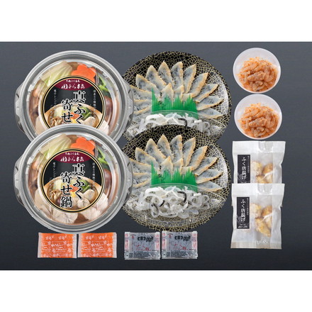 「関とら本店」ふくたたき刺身とふく個食鍋セット 1000g ふぐ 新生活 お祝い お取り寄せ