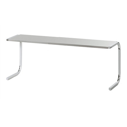 下村企販 日本製 燕三条 手前がすっきり伸長式ラック 幅53.5~92 伸縮 家電上ラック ステンレス 棚 ラック