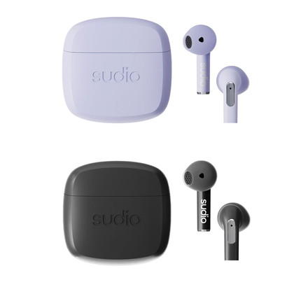 【国内正規品】 sudio N2 完全ワイヤレスイヤホン オープンイヤー bluetooth 長時間 ANC ノイズキャンセリング パープル