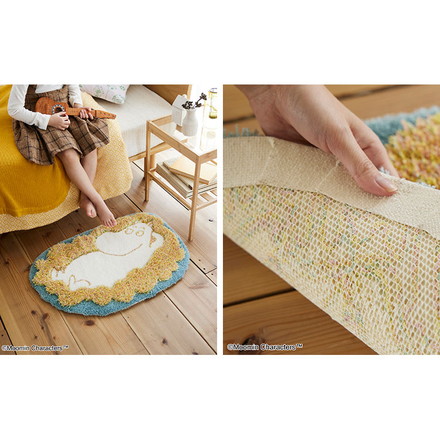 マット 日本製 45×60cm ムーミン MOOMIN FLUFFY MOOMIN MAT フラッフィー ムーミンマット ラグマット 玄関マット 防ダニ 北欧