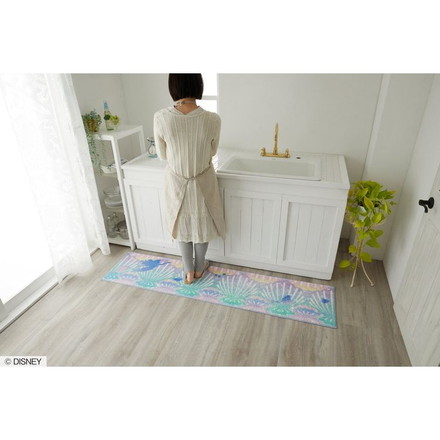 ディズニー キッチンマット ミックス 45×120cm DISNEY PRINCESS シェル 床暖房 ホットカーペット対応 キャラクター 北欧