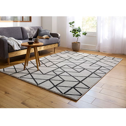 ラグ グラッド 140×200cm ラグマット パイル 家庭用 子ども ペット カーペット 絨毯 ブラウン 長方形 リビング ダイニング フローリング