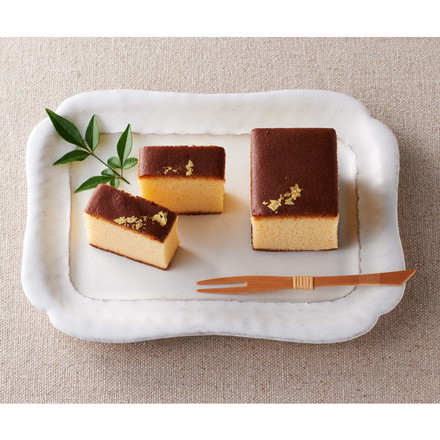 京・伏見 三源庵 金箔カステラ 1本 カステラ 300g×1本 計300g 常温