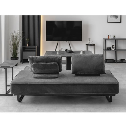 アイランドソファ 2P 2人掛け ローソファ 背もたれ クッション ゆったり アイランドソファー ソファ 北欧 モダン