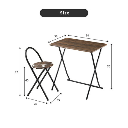 ヴィンテージ調 折りたたみデスク&チェア セット 2点セット 折りたたみデスク フォールディングデスク パソコンデスク ヴィンテージナチュラル