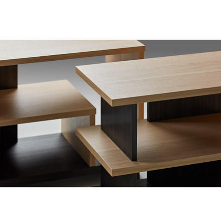 テレビスタンド FEL キャスター付き ローボード ナチュラル木目/アッシュグレー AS-FEL740