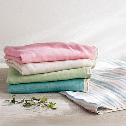 イチオリ ガーゼケット ほのか 濃桃