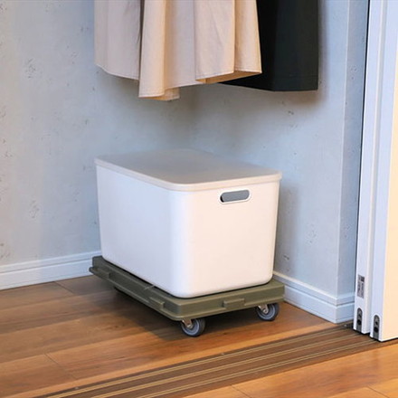 日東 ホームキャリー オリーブドラブ HC-OD 台車 室内用台車 エラストマー キャスター