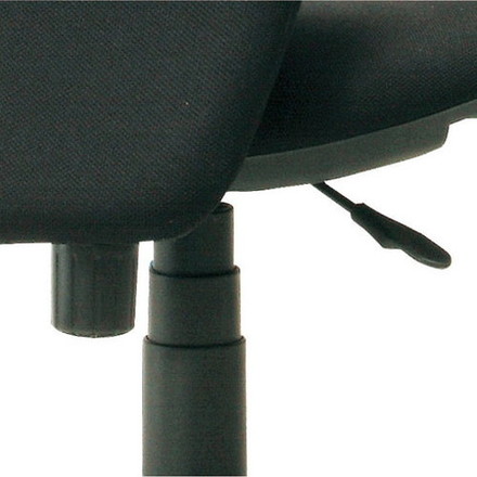 弘益 オフィスチェア コンパクト設計 ブラック K-922-BK