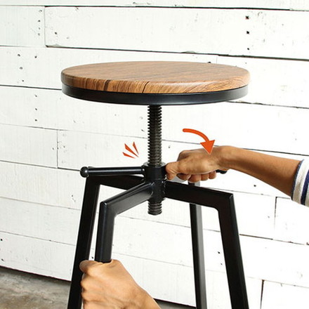 弘益 ハイスツール ブラウン VH-S30-BR