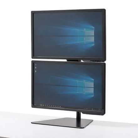 サンワサプライ 液晶モニタスタンド 上下2面 CR-LA1506BK