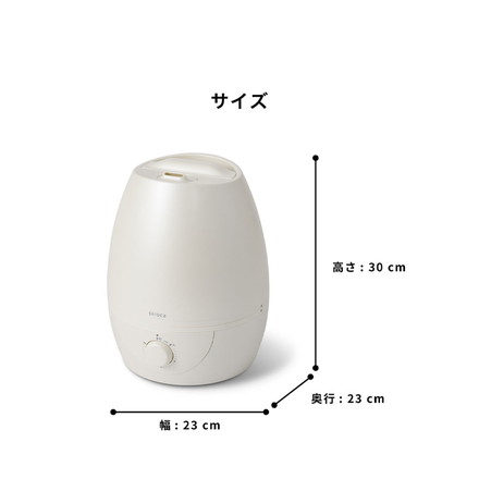 siroca シロカ 加湿器 超音波式 5L ミスト 大容量 丸洗い可 取っ手付 最大10畳 最大24時間 静音 SD-C213 チタニウムグレー