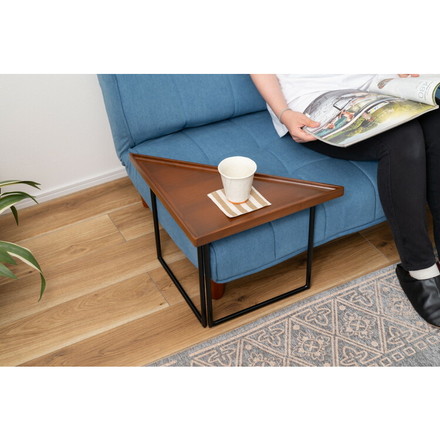 ミニテーブル テーブル サイドテーブル シンプル モダン 和モダン 積み重ね 幅40cm 高さ33cm 木製 天然木 スチール ブラウン 黒 軽量