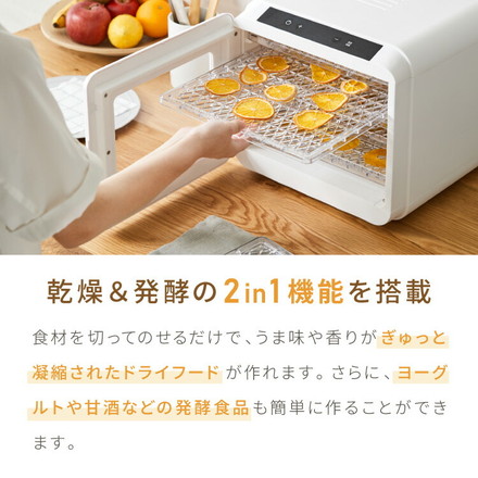 simplus フードドライヤー 6段 ディハイドレーター 食品乾燥 シンプラス SP-FD02 ブラック