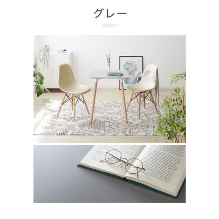 カフェテーブル 1人暮らし ホワイト グレー ブラック 幅80cm 高さ74cm 耐荷重100kg 正方形 北欧 シンプル カフェ風 韓国風 ナチュラル ホワイト