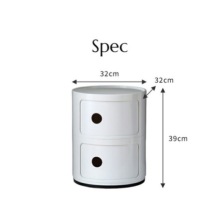 コンポニビリ 2段 リプロダクト デザイナーズ家具 収納 ボックス チェスト ブラック