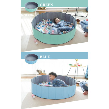 ボールプール 折りたたみ Lサイズ 直径120cm 簡単収納 グリーン