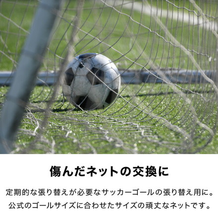 サッカーネット 交換用 一般用サイズ ネットのみ 公式サイズ