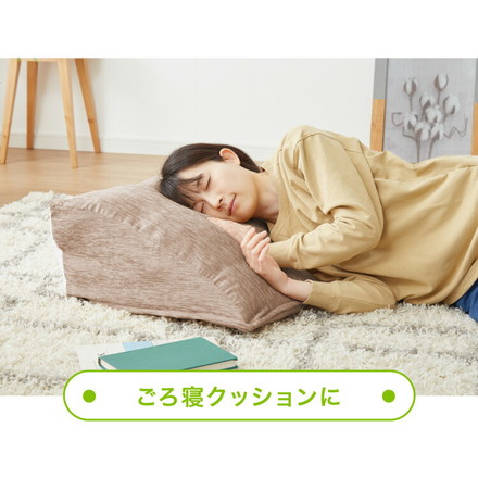 布団収納 クッション 65×50 キャラメル