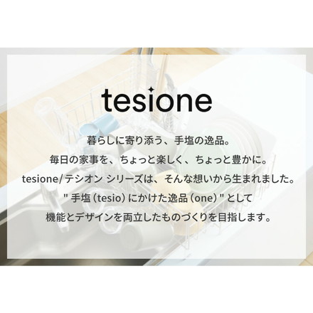 【選べる2タイプ】tesione テシオン 伸縮式 水切りラック DX 伸縮 深型 水切りかご 幅20~37×奥行58cm 大容量 TS-001 TS-002 4点セット 奥行58cm