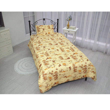 くまのプーさん 布団カバー3点セット シングル ぷーさん 布団カバー 掛布団カバー 3点セット ベッドシーツ